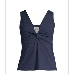 NIC+ZOE Women's High Seas Tank  Indigo Large